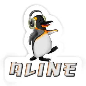 Sticker Musik-Pinguin Aline Image