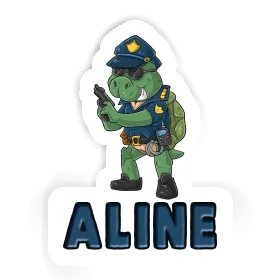 Aline Sticker Officer Image