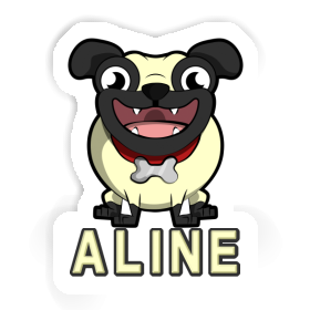 Sticker Pug Aline Image