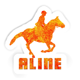 Sticker Horse Rider Aline Image