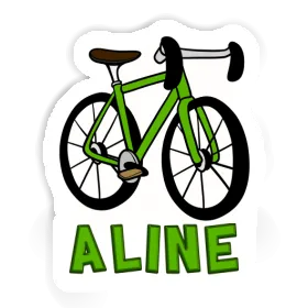 Aufkleber Rennfahrrad Aline Image