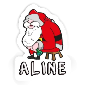 Aufkleber Aline Weihnachtsmann Image