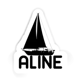 Aufkleber Aline Segelboot Image