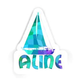 Sticker Sailboat Aline Image