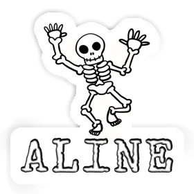 Aline Sticker Skelett Image