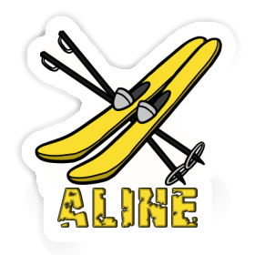 Aufkleber Ski Aline Image