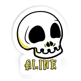 Sticker Aline Totenkopf Image