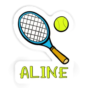 Sticker Aline Tennis Racket Image