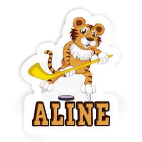 Ice-Hockey Player Sticker Aline Image