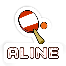 Aline Sticker Table Tennis Paddle Image