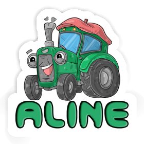 Autocollant Tracteur Aline Image