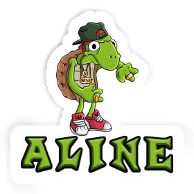 Tortue Hip Hop Autocollant Aline Image