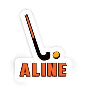 Floorball Stick Sticker Aline Image