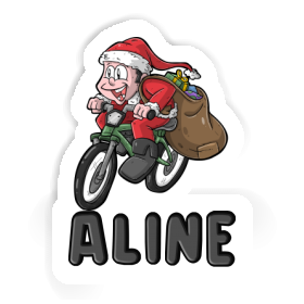 Sticker Aline Bicycle Rider Image