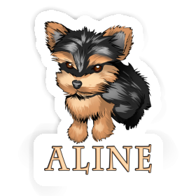 Yorkshire Terrier Sticker Aline Image