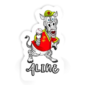 Sticker Aline Baseballspieler Image