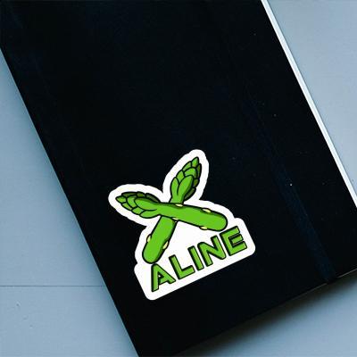 Autocollant Aline Asperge Laptop Image