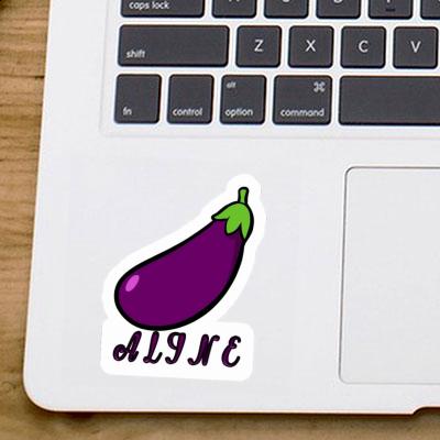 Sticker Aline Aubergine Laptop Image