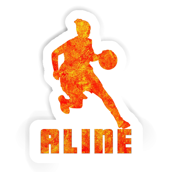 Sticker Basketball Player Aline Laptop Image