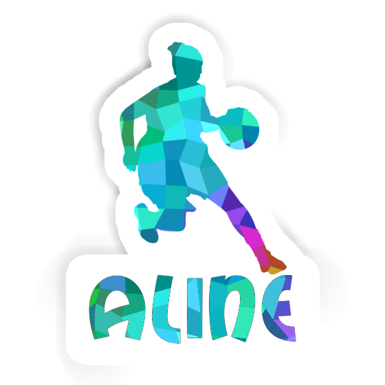 Aline Sticker Basketball Player Image