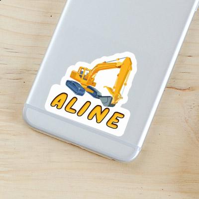 Sticker Excavator Aline Laptop Image