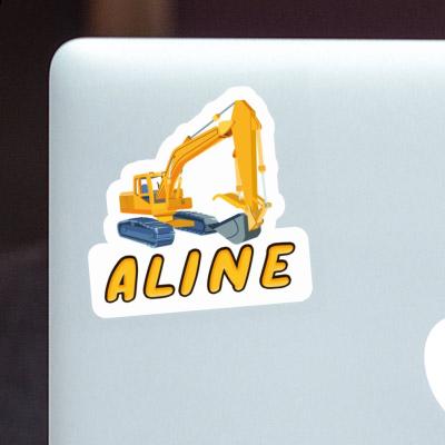 Sticker Excavator Aline Gift package Image