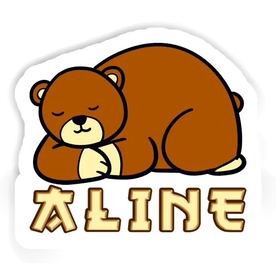 Bear Sticker Aline Notebook Image