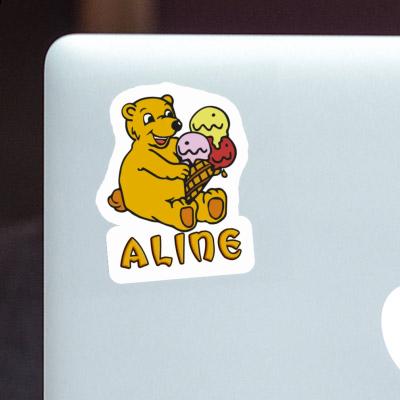 Sticker Aline Bear Gift package Image