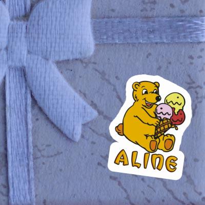 Sticker Aline Bear Gift package Image