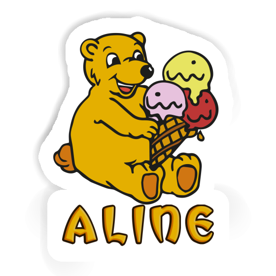 Sticker Aline Bear Gift package Image