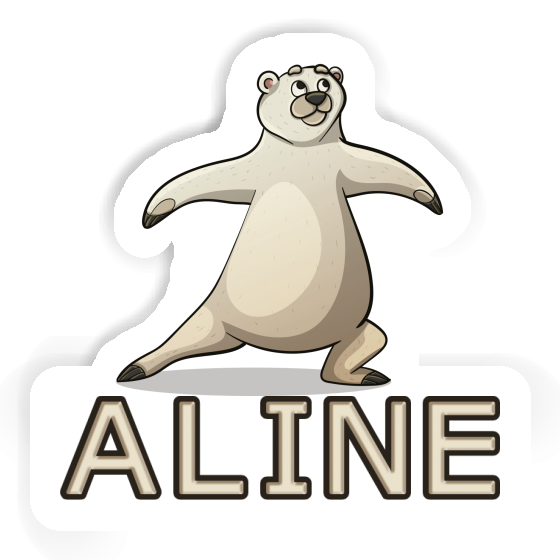 Aline Sticker Yoga Bear Notebook Image