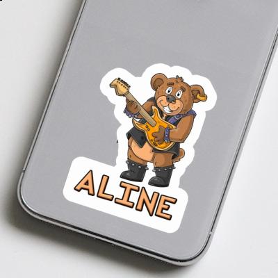 Autocollant Aline Ours rockeur Laptop Image