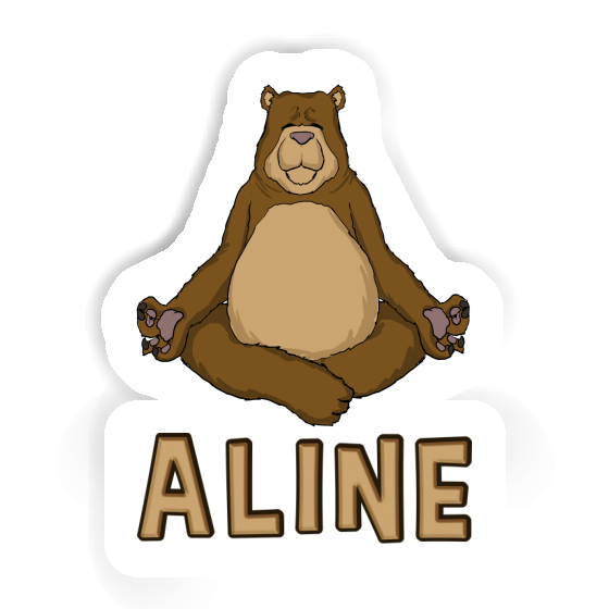 Aline Sticker Yoga Bear Notebook Image