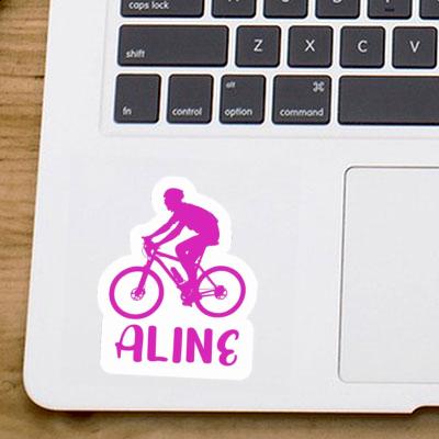 Sticker Aline Biker Notebook Image