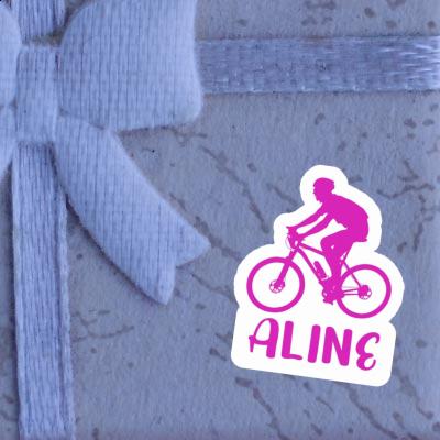 Sticker Aline Biker Laptop Image