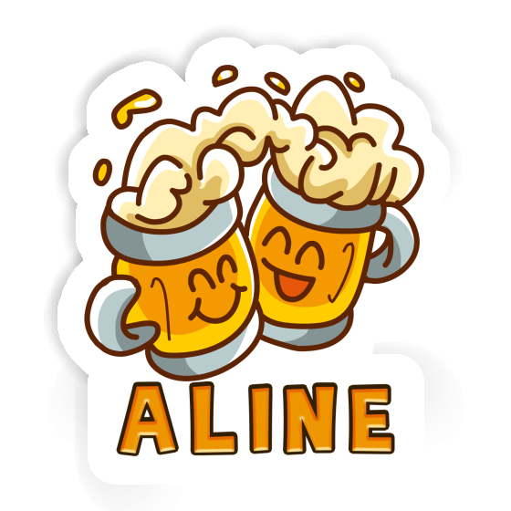 Beer Sticker Aline Notebook Image