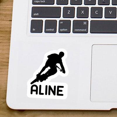 Sticker Aline Biker Notebook Image