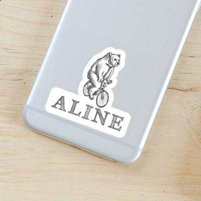 Sticker Bicycle rider Aline Image