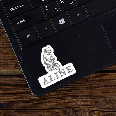 Sticker Bicycle rider Aline Gift package Image