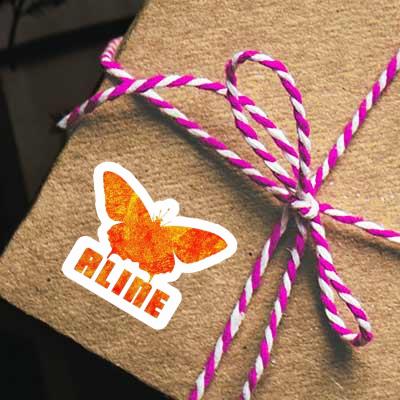 Sticker Butterfly Aline Gift package Image