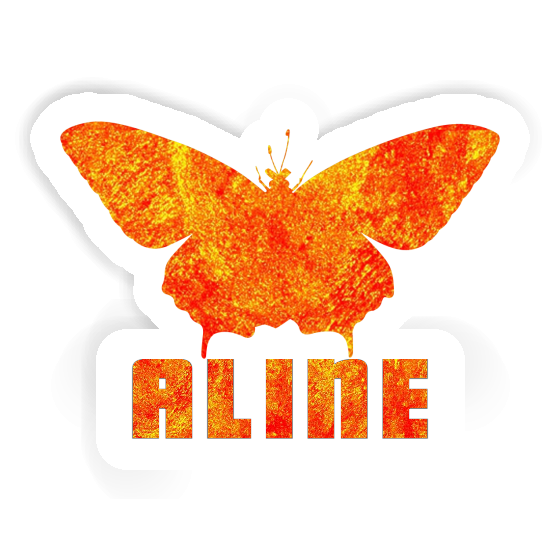 Sticker Butterfly Aline Gift package Image