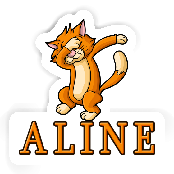 Katze Aufkleber Aline Notebook Image