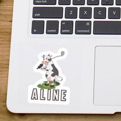 Cow Sticker Aline Notebook Image