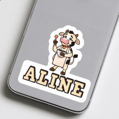 Sticker Aline Cow Gift package Image