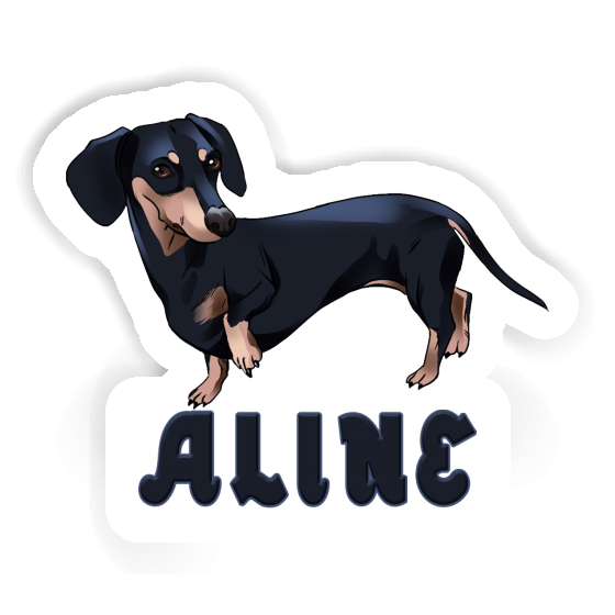 Aline Sticker Dackel Notebook Image