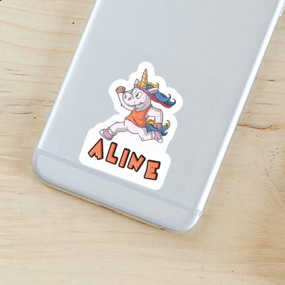 Sticker Aline Runner Notebook Image