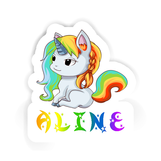 Sticker Unicorn Aline Notebook Image