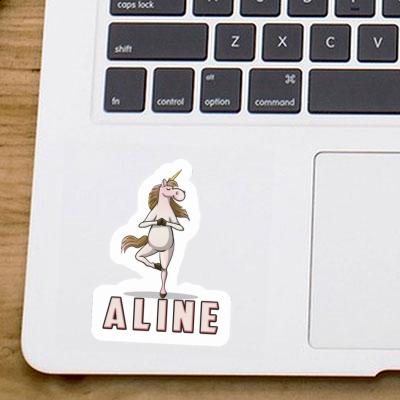 Yoga-Einhorn Sticker Aline Image