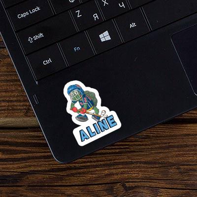 Sticker Hockey Player Aline Laptop Image