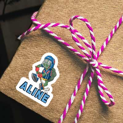 Sticker Hockey Player Aline Image